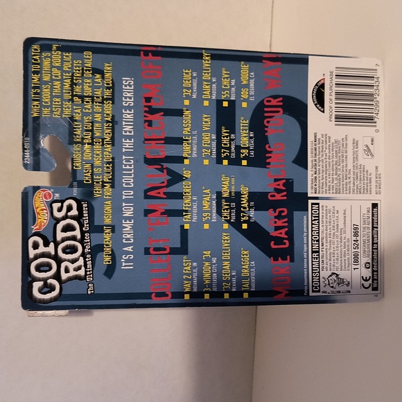 D7  Hot Wheels 32 Ford Vicky Cop Rods 1999 - Picture 3 of 3